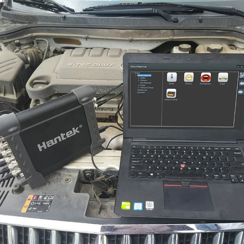 Signal Generator Spectrum Analyzer - Osiloskop Otomotif Hantek 1008B yang Mudah